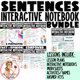 Sentences Interactive Notebook BUNDLE | 10 Complete Lessons