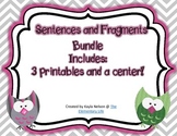 Sentences and Fragments Bundle Aligned with Common Core