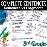 Writing Complete Sentences | 3rd Grade