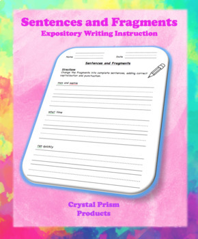 Preview of Sentences and Fragments (Hochman Method Aligned Resource for Elementary School)