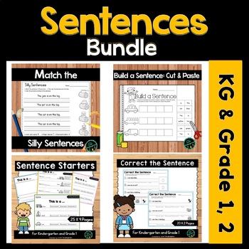 Preview of Sentences for Kindergarten and Grade 1 BUNDLE