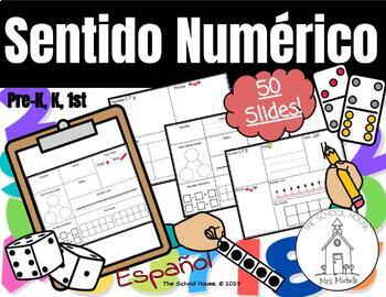 Preview of Sentido Numérico - Matemáticas / Google Slides en Español- PreK, Kinder, 1st