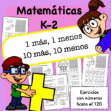 Sentido numérico: 1 más, 1 menos, 10 más, 10 menos. Sumas 