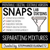 Separating Mixtures Lab Stations Activity | Printable, Dig