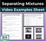 Separating Mixtures - Video Examples Sheet - Filtration Di
