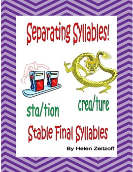 Preview of Syllables! Stable Final Syllables