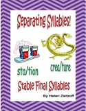 Syllables! Stable Final Syllables