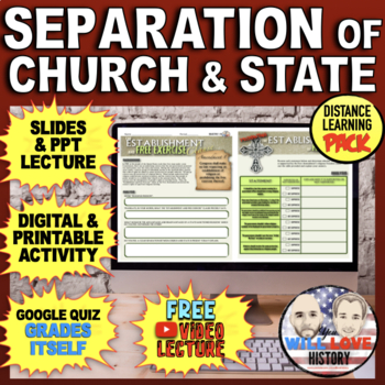 Preview of Separation of Church and State | Digital Learning Pack