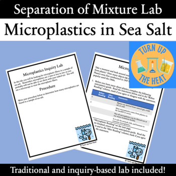 Preview of Separation of Mixture Lab - Analyzing Microplastics in Sea Salt