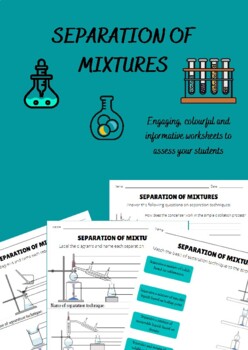 Separation of Mixtures Worksheet by ThinkChem Ja | TpT