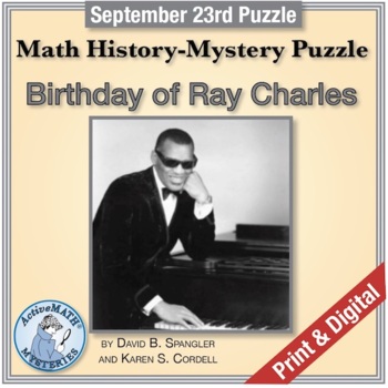 Preview of Sept. 23 Math & Entertainer Puzzle: Ray Charles, Singer | Daily Mixed Review