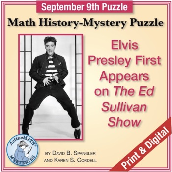 Preview of Sept. 9 Math History-Mystery Puzzle: Elvis Presley on "The Ed Sullivan Show"