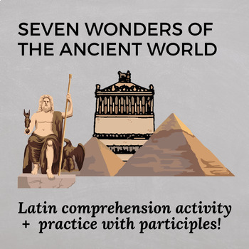 Preview of Septem Orbis Miracula: Seven Wonders | Latin Activity (participle practice!)