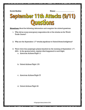 911 essay questions