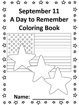 September 11 Coloring Book by Kathy Hutto | Teachers Pay Teachers