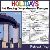 September 11th (9/11) Patriot Day Holidays Reading Compreh