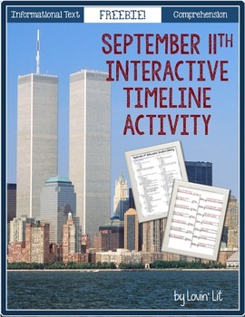 Preview of September 11th {9/11} Interactive Timeline Activity ~ Reading for Grades 4-8