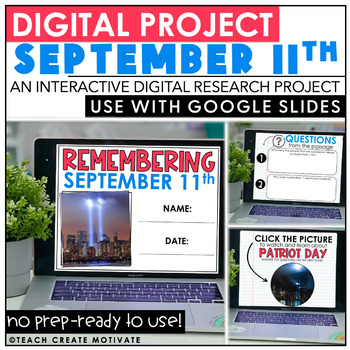 Preview of September 11th Activities- Patriot Day Digital Research Project - 9/11