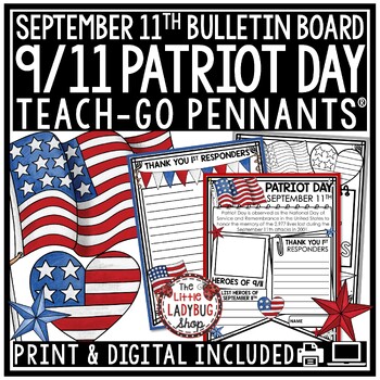 Preview of September 11th Activities Patriot Day Writing Prompt Bulletin Board Idea 9/11