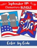 September 11th Color by Code Elementary Math and Language 