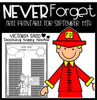 Preview of Free September 11th Printable