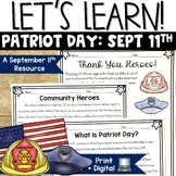 September 11th Patriot Day Activities Reading Comprehensio
