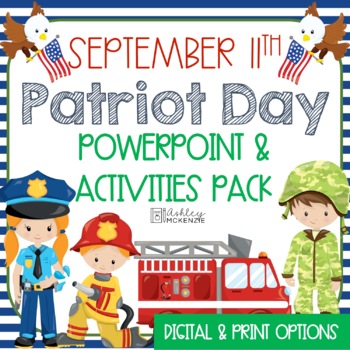 Preview of September 11th Patriot Day Power Point Lesson & Activities Pack! (September 11)