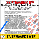 September 11th Reading Activities | Finding and Citing Tex