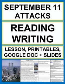 Preview of September 11th Reading Comprehension & Writing Lesson Plan & Worksheets