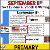 September 11th Reading Passage | Finding Text Evidence for