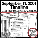 September 11th Timeline Close Reading Article & Question S