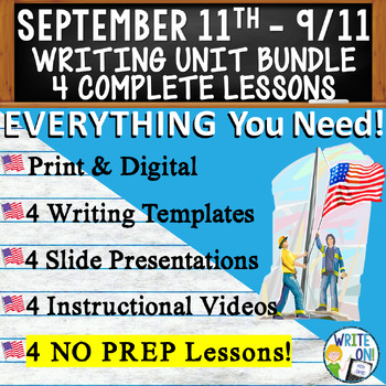 Preview of September 11th Writing Unit - 4 Essay Activities Resources, Graphic Organizers