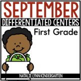 September 1st Grade Math & Literacy Centers | Differentiat