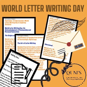Preview of September 1st Spectacular: World Letter Writing Day & Inspiring Activity!