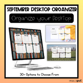 September 2023 Desktop Organizers | Wallpaper Organizer fo