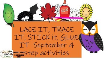 Preview of September 4 step activity packet FREEBIE
