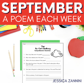 Preview of FREE - A Poem Each Week (September Edition)