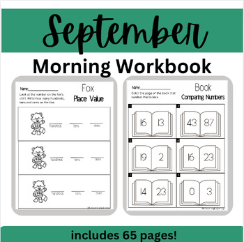 Preview of September Activities Workbook