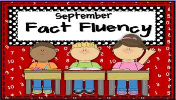 Preview of September Addition Fact Fluency