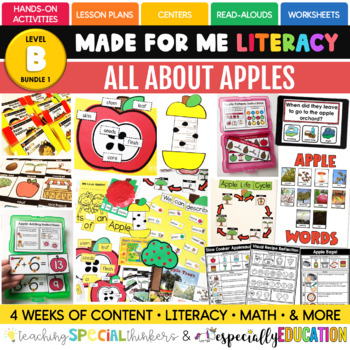 Preview of September: All About Apples (Activities for First Day/ Week of School SPED)