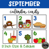 September All Things Apples Calendar Cards (3 INCH)