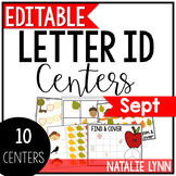 September Alphabet Centers: Editable Letter ID Centers