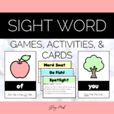 Sight Word Games, Activities, & Cards | Editable | Septemb