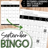 September BINGO Extended Learning
