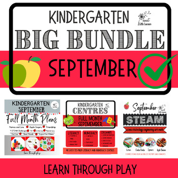 Preview of September BUNDLE- Lesson Plans, Centres, Extended STEAM LESSON/Turn Key Teaching