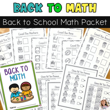 September Back To School Math Skills Packet First Grade | TpT