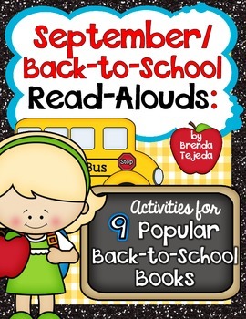 Preview of September/Back-to-School Read-Alouds: Comp. Skills and Writing Activities