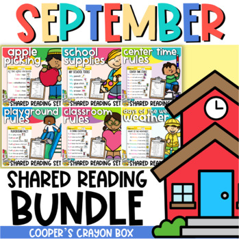 Preview of September | Back to School | Seasonal Shared Poem Bundle | Project & Trace