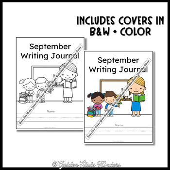 September Back to School Writing Journal FREEBIE Kindergarten 1st 2nd Grade