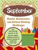 September Brain Teasers and Critical Thinking Challenges- 